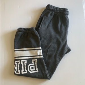 Victoria’s Secret PINK Dark Grey Cuffed Joggers S